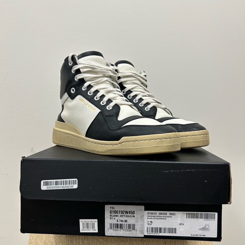 Saint Laurent SL/24 logo high-top sneakers